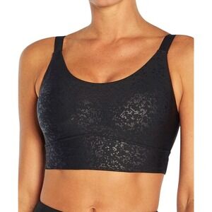 MARIKA Lucie Sports Bra, Supportive, Scoop-Neck, Metallic, Size XS‎